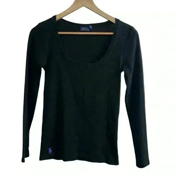 NWOT Polo Ralph Lauren Scoop Neck Long Sleeve | Size Small - Picture 1 of 4